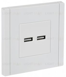 Розетка USB двойная A+A 3,1А IEK Forte&Piano белый FP-U21-D31-K01 FP-U21-D31-K01