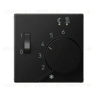 JUNG A500 черный матовый Накладка регулятора теплого пола A1749BFSWM A1749BFSWM