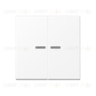 JUNG A Flow/A 550 Белый матовый Клавиша 2-ая с подсветкой A595KO5WWM A595KO5WWM