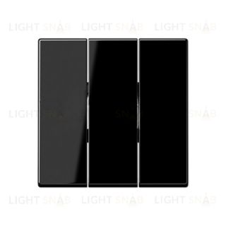 JUNG клавиша 3-ая для трёхклавишного выключателя черный глянец A593BFSW A593BFSW