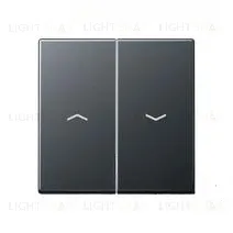 Jung A 500 Антрацит клавиши для сдвоенных выключателей A595BFPANM A595BFPANM