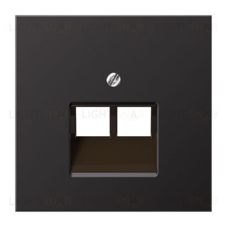 JUNG LS 990 темный алюминий крышка для сдвоенной телефонной и компютерной розетки UAE AL2969-2UAD AL2969-2UAD