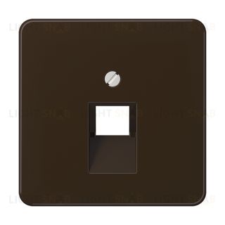 Jung CD 500/CD plus крышка для ординарной телефонной и компютерной розетки UAE; коричневая CD569-1UABR CD569-1UABR
