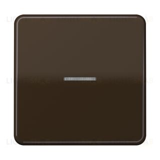 Jung CD 500/CD plus клавиша с окошком для выключателя и кнопки с подсветкой; коричневая CD590KO5BR CD590KO5BR
