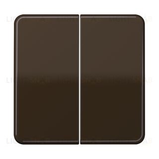 Jung CD 500/CD plus клавиши для сдвоенных выключателей и кнопок; коричневые CD595BR CD595BR
