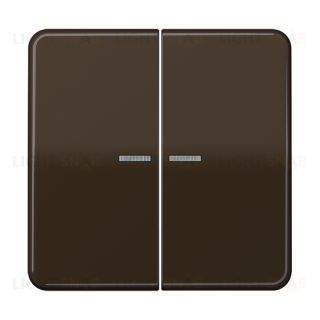 Jung CD 500/CD plus клавиши для сдвоенных выключателей с подсветкой; коричневые CD595KO5BR CD595KO5BR