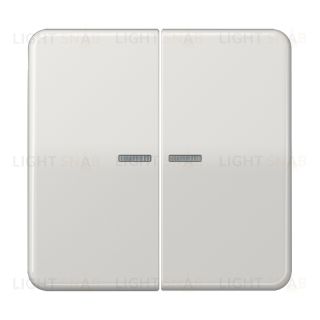 Jung CD 500/CD plus клавиши для сдвоенных выключателей с подсветкой; светло-серые CD595KO5LG CD595KO5LG