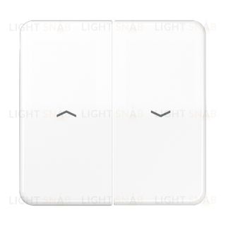 Jung CD 500/CD plus клавиши для выключателя управления жалюзи 509VU и кнопки 539VU; белые CD595PWW CD595PWW