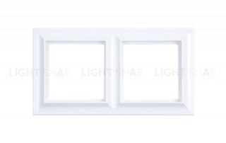 Рамка двойная Jung Eco Profi Standart белый матовый EPS482WWM EPS482WWM