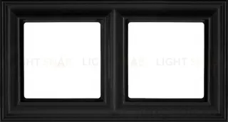 Рамка двойная Jung Eco Profi Deco черный матовый EPD482SWM EPD482SWM