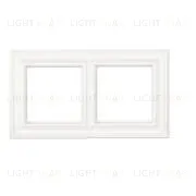 Рамка двойная Jung Eco Profi Deco, белый матовый EPD482WWM EPD482WWM
