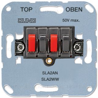 Jung Гнездо для громкоговорителя двухполюсное; антрацит SLA2AN SLA2AN