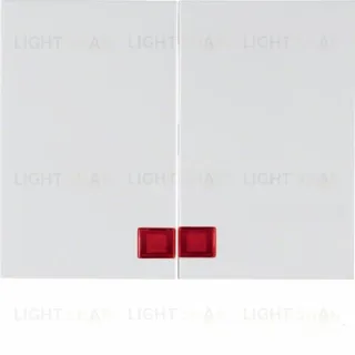 Клавиши с красной линзой, K.1, цвет: полярная белизна, с блеском 14377009 14377009