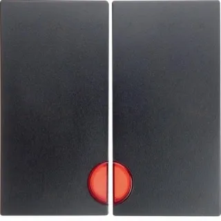 Клавиши с красной линзой, B.x, цвет: антрацит, матовый 16271606 16271606