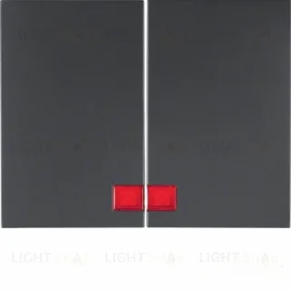 Клавиши с красной линзой, K.1, цвет: антрацит, матовый 14377006 14377006