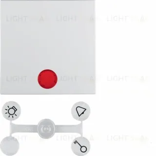 Клавиша в комплекте с 5 линзами, S.1/B.x, цвет: полярная белизна, матовый 16211909 16211909