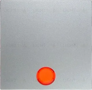 Клавиша в комплекте с 5 линзами, B.x, цвет: алюминий, матовый 16211404 16211404