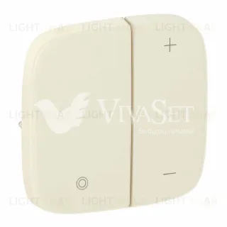 Valena ALLURE.Лицевая панель для кнопочного светорегулятора.Слоновая кость 752086 752086