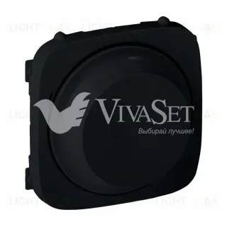 Valena ALLURE.Лицевая панель для светорегулятора с поворотной ручкой.Антрацит 752048 752048