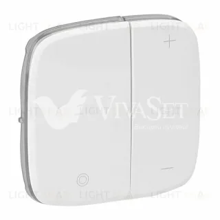 Valena ALLURE.Лицевая панель для кнопочного светорегулятора.Белая 752085 752085