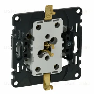 Valena IN'MATIC. Механизм силовой розетки двойной 2х2К+З 16А 250В.Безвинтовые зажимы 753027 753027