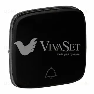 Valena ALLURE.Лицевая панель для кнопочного выключателя, с символом ”звонок”.Антрацит 755018 755018