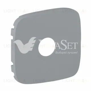 Valena ALLURE.Лицевая панель для розеток ТВ.Алюминий 754767 754767