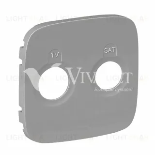 Valena ALLURE.Лицевая панель для розеток TV-SAT.Алюминий 754827 754827