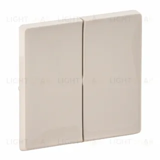 Valena Life. Лицевая панель для двухклавишного выключателя.Слоновая кость 755021 755021