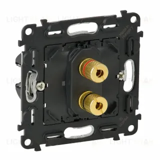 Valena IN'Matic Механизм одинарной аудиорозетки с винтовыми зажимами ”банан”. 753076 753076