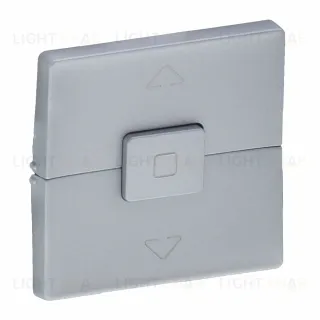 Valena Life. Панель лицевая для выключателя жалюзи и рольставней.Алюминий 755142 755142