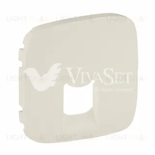 Valena ALLURE.Лицевая панель для одиночных телефонных/информационных розеток.Слоновая кость 755416 755416
