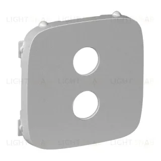 Valena ALLURE.Лицевая панель для аудиорозетки ”банан” одиночной.Алюминий 755287 755287