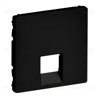 Legrand Valena LIFE. Лицевая панель для одиночных телефонных/информационных розеток. Антрацит 756412 756412