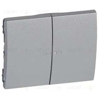 Legrand Galea Life Алюминий Клавиша 2-ая c точечной подсветкой 771379 771379