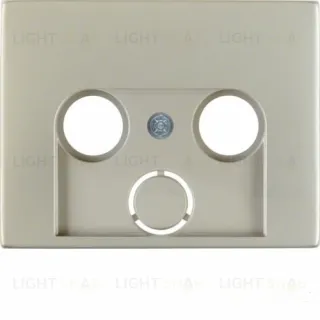 Лицевая панель антенной розетки TV-FM-Sat нержавеющая сталь 12017014