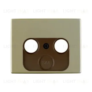 Лицевая панель антенной розетки TV-FM-Sat бронза 12020021