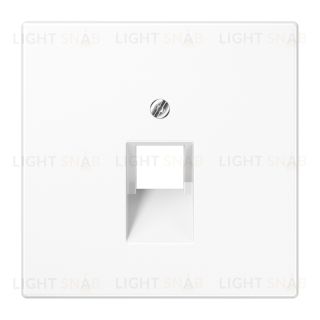 Jung LS 990 Белая накладка 1-ой наклонной ТЛФ/комп розетки LS969-1UAWW LS969-1UAWW