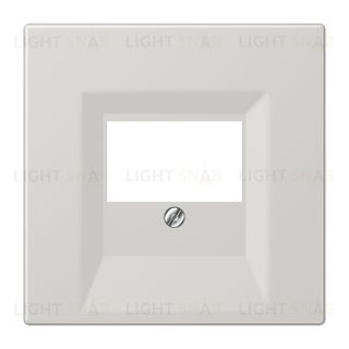 Jung LS 990 Светло-серый Накаладка розетки ТАЕ, моно/стерео-аудиорозетки,комбинированной вставки LS969TLG LS969TLG