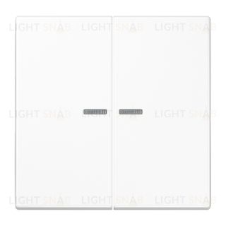 Jung LS 990 Белая клавиша 2-я с подсветкой LS995KO5WW LS995KO5WW