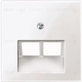 Merten SM Бел глянц Накладка розетки ТЛФ/комп 2-ой наклонной MTN296119 MTN296119