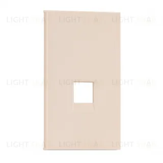 Meiton Интернет RG-45/RG11 накладка 2-ух модульная цвет-песочный матовый AM07M2 AM07M2