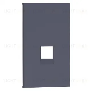 Meiton Интернет RG-45/RG11 накладка 1 модульная цвет-Грифель матовый AL07M2 AL07M2