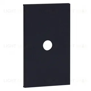 Meiton TV накладка/вывод кабеля 2-ух модульная цвет-черный матовый AG08M2 AG08M2