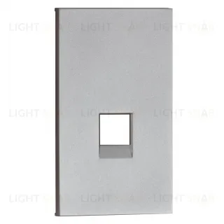 Meiton Интернет RG-45/RG11 накладка 1 модульная цвет-серый матовый AS07M2 AS07M2