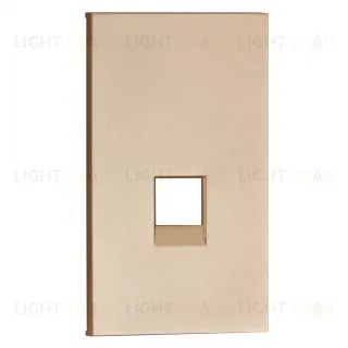 Meiton Интернет RG-45/RG11 накладка 1 модульная цвет-шампань матовый ACH07M2 ACH07M2