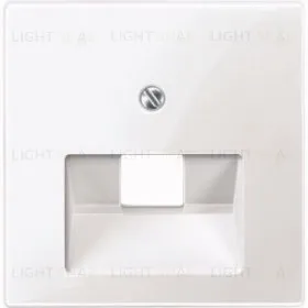 Merten SM Бел глянц Накладка розетки ТЛФ/комп 1-ой наклонной MTN296219 MTN296219