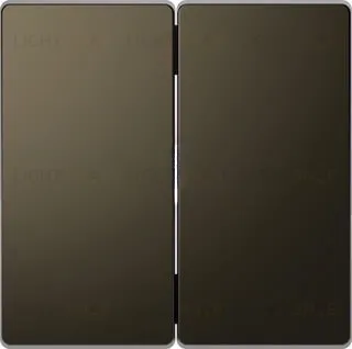 Клавиша двойная Merten D-life мокко металл MTN3400-6052 MTN3400-6052