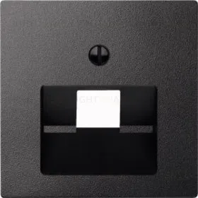 Merten SM Антрацит Накладка розетки ТЛФ/комп 1-ой наклонной MTN298314 MTN298314