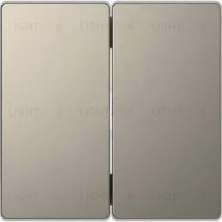 Клавиша двойная Merten D-life никель металл MTN3400-6050 MTN3400-6050